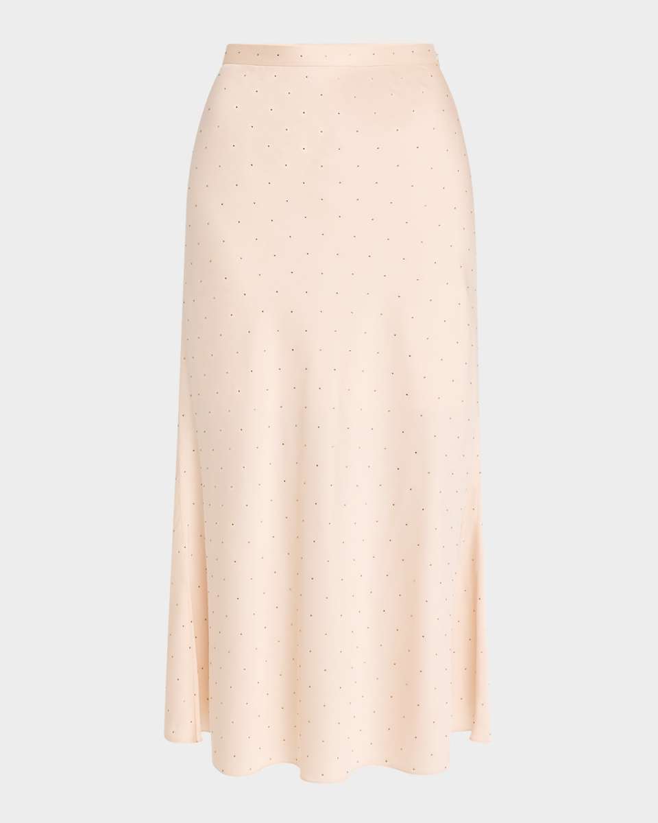 Crystal Embellished Jersey Skirt